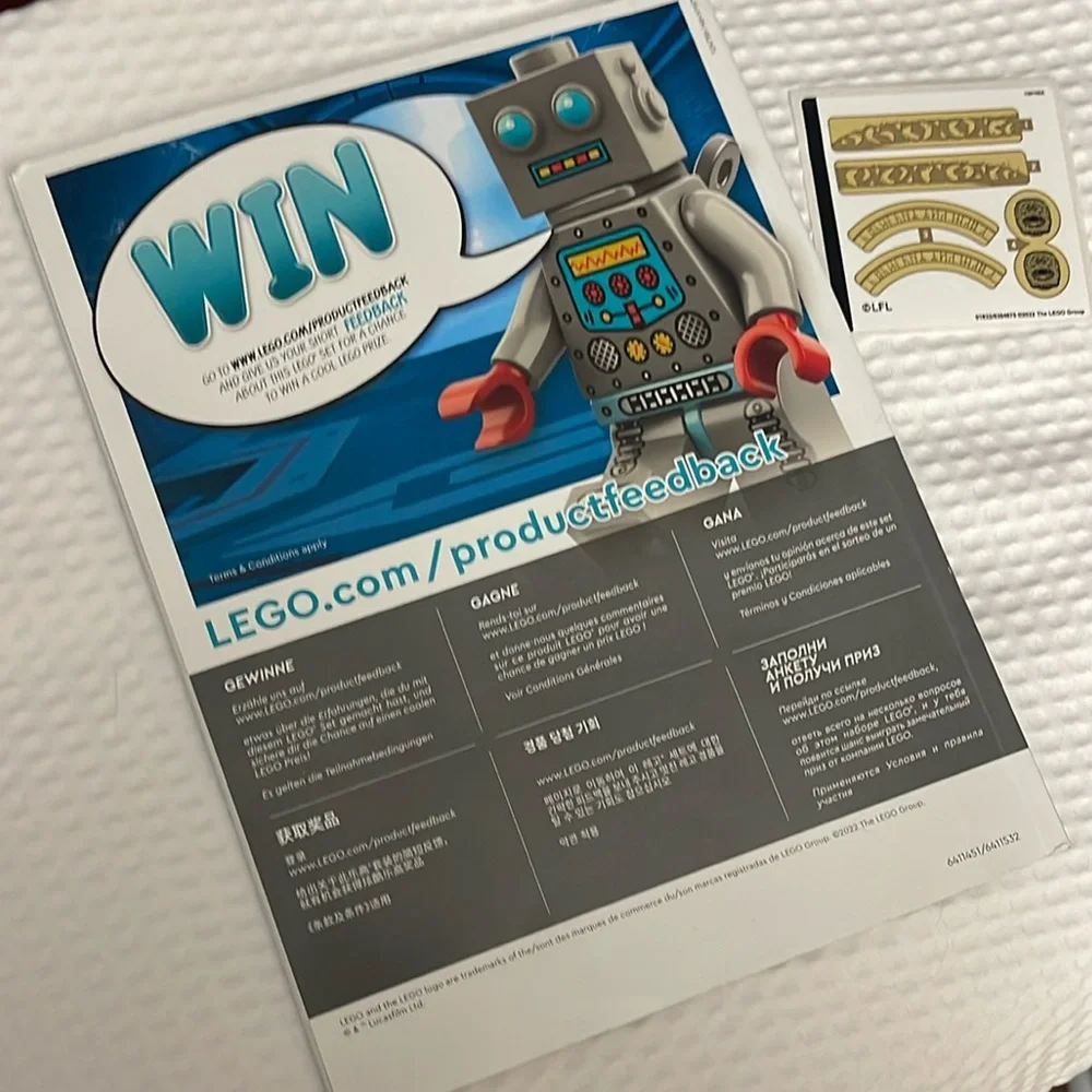 LEGO 75326 Boba Fett's Throne Room Manual Only And Sticker See photos for wear